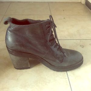 Heeled Combat Boots